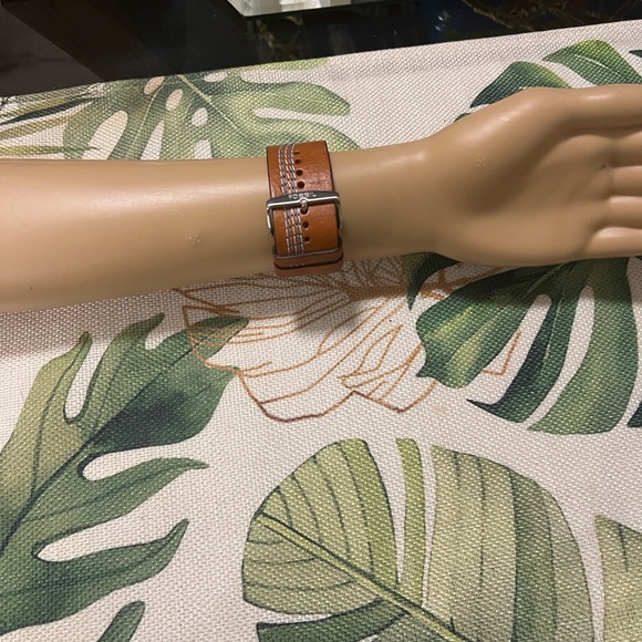 Fossil Silver Case Watch with Tan Leather Strap main image 10